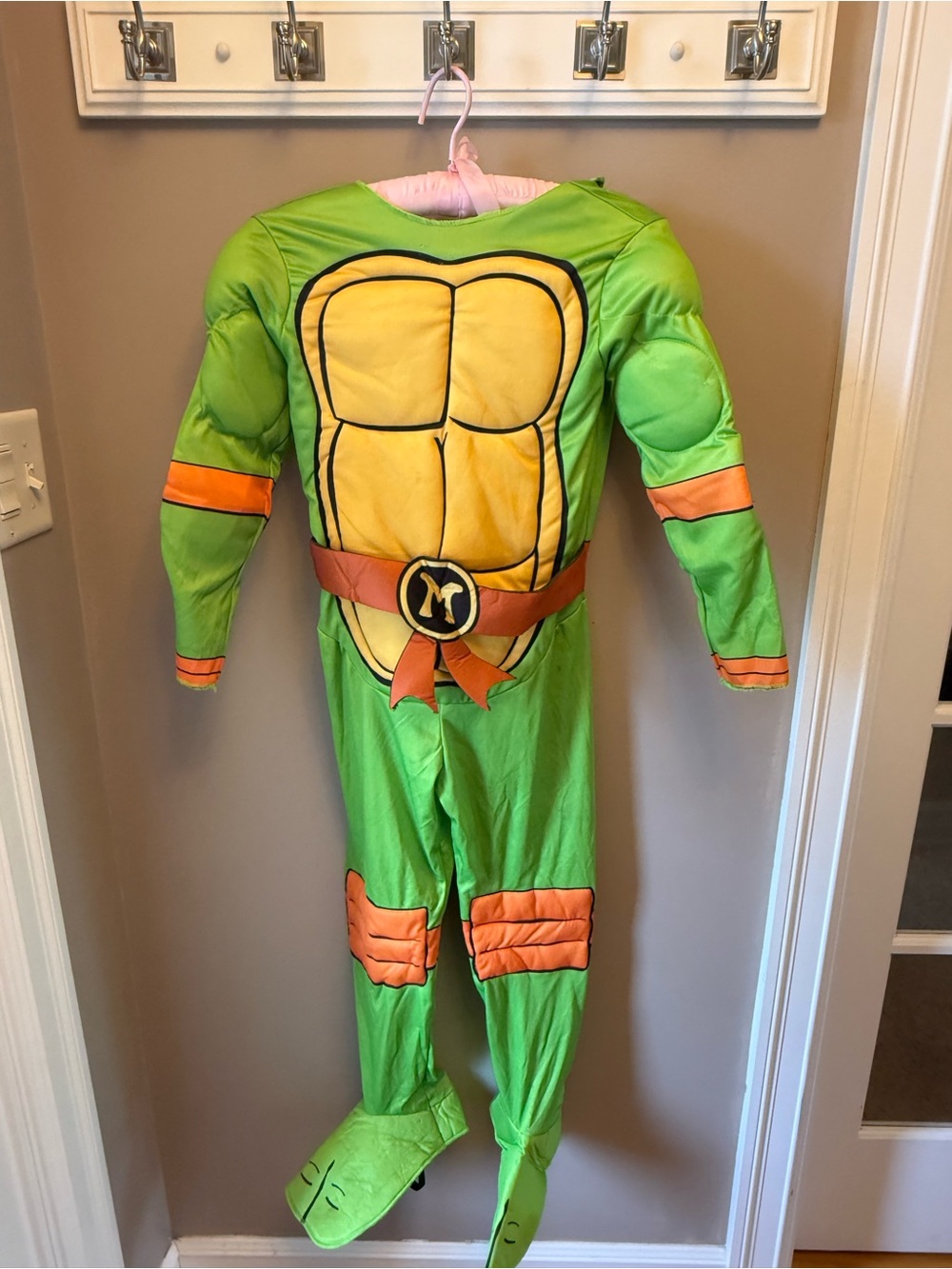 Rubie's Bright Green and Orange Turtle Muscle Costume